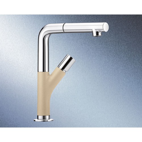 BLANCO YOVIS-S mit Schlauchbrause champagne/chrom 518297