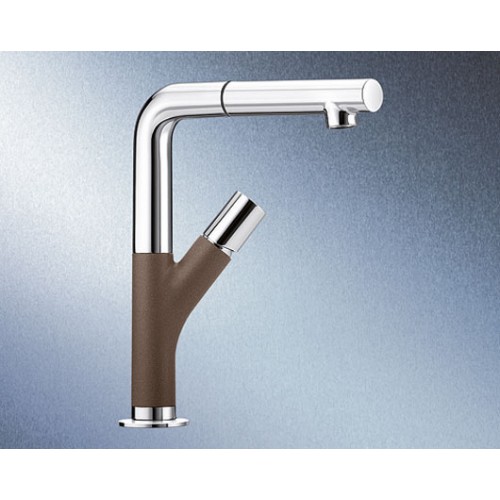BLANCO YOVIS-S mit Schlauchbrause cafe/chrom 518299
