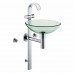 KLUDI Joop! Waschtisch-Säule mit Glas-Waschtisch transparent O45cm 55115D1