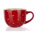 BANQUET Jumbo-Becher rot mit Punkten 6001300003