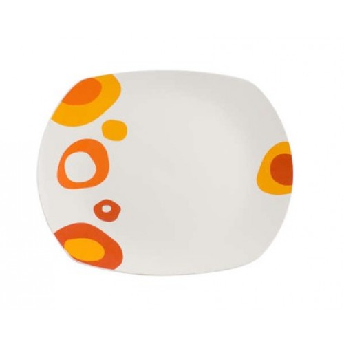 BANQUET Servierteller Oval 31 cm square RED BUBBLE 60147709RJR BANQUET Servierteller Oval 31 cm square RED BUBBLE 60147709RJR