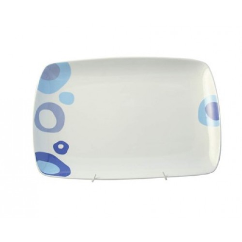 BANQUET Servierteller Oval 30 cm square BLUE BUBBLE 60147729B BANQUET Servierteller Oval 30 cm square BLUE BUBBLE 60147729B