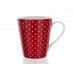 BANQUET konische Tasse rot mit Punkten 60JG006