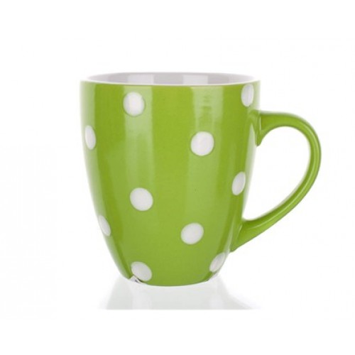 BANQUET Jumbotasse grün mit Tupfen 60K1512-A
