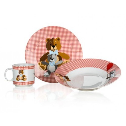 BANQUET Kindertafel Set Teddy 60TB002 rot