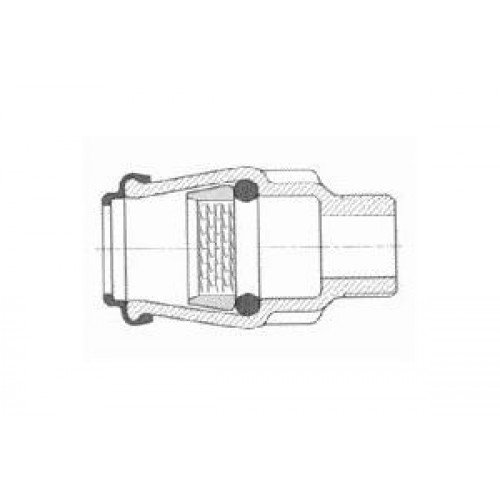 Hawle Schiebefitting ISO 6125, Außengewinde, POM, 40 mm × 5/4" 61250400540