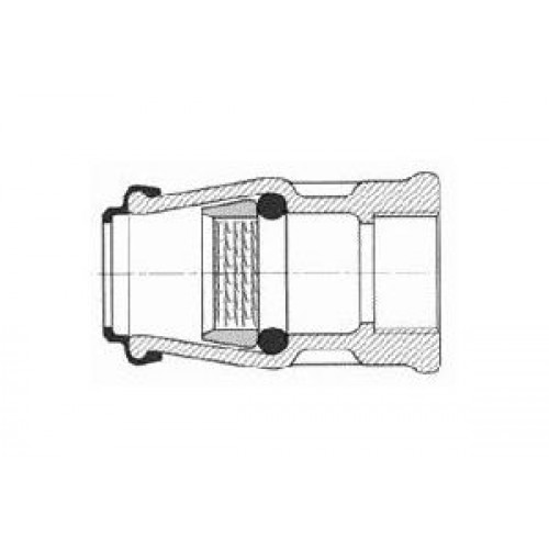 Hawle Schiebefitting ISO 6225, Innengewinde, POM, 40 mm × 5/4" 62250400540
