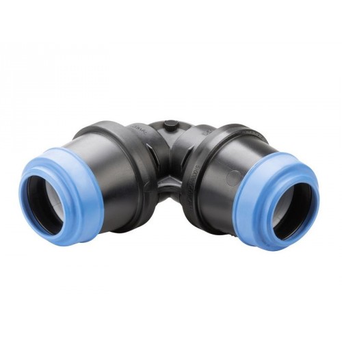 Hawle Gleitbogen 90°, ISO 6420, POM, für Wasserleitungen, 40 × 40 mm, 642004004016