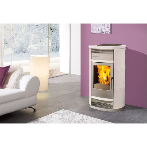 EDILKAMIN MAGIC Pellet-Kaminofen, grau, 648190