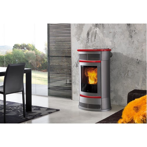 EDILKAMIN FUNNY Pellet-Kaminofen, rot, 653200