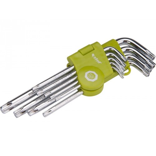 Extol Craft Torx L-Schlüssel, Set 9 Stück, 66011