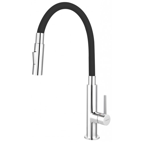 NOVASERVIS Küchenarmatur mit ausziehbarer Brause, 2 Düsen, shwarz/chrom 70730,0C NOVASERVIS Küchenarmatur mit ausziehbarer Brause, 2 Düsen, shwarz/chrom 70730,0C