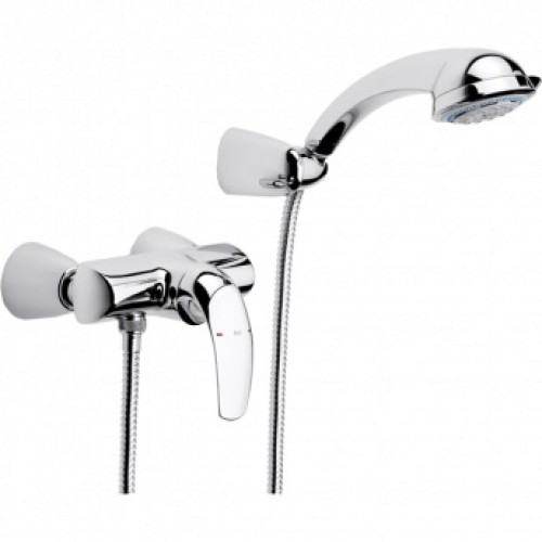 Roca M2 Einhebel-Duscharmatur mit Duschkopf 1,5 m Chrom 75A2068C00