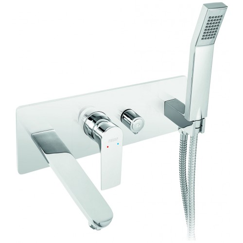 B-WARE FERRO Algeo Square Unterputz-Wannenarmatur, wandmontiert BAQ11P AUSVERPACKT B-WARE FERRO Algeo Square Unterputz-Wannenarmatur, wandmontiert BAQ11P AUSVERPACKT