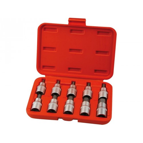 Extol Premium Einsteckschlüssel HEX 1/2", Set 10 Stück, 8818120