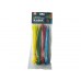 EXTOL PREMIUM Banderolierband farbig, 150x2,5mm, 100 Stck (4x 25 Stck), 4 Farben, Nylon