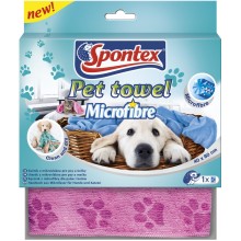 Spontex Microfibre Haustier, 1er Pack - reinigt Haustier und Haushalt – 1 Stk.