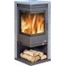 ABX ADMIRAL E-II, Kaminofen, gebrochenes Glas, grau+Speckstein 4670-7M