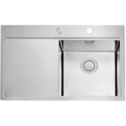 ALVEUS PURE 40 UP R Edelstahlspüle, 790 x 525 mm, rechts 1123790