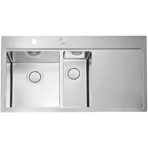 ALVEUS PURE 60 UP L Edelstahlspüle, 980 x 525 mm, links 1123793