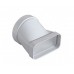 ARISTON Horizontaler Übergang ABS von 125 mm Durchmesser auf Rechteck 150 x 70 mm 3208043