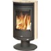 ABX ARKTIS 8 drehbar, Holz-Kaminofen, schwarz + Sandstein 4655-8OP