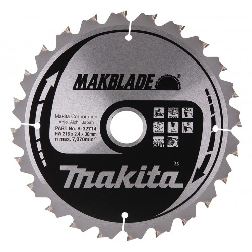 Makita B-32714 Kreissägeblatt, 216 x 30 mm, 24 Zähne=old B-08903