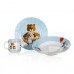 BANQUET Kindertafel Set Teddy blau, 3 St. 60TB002-B