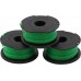 Black & Decker A6486-XJ Ersatzschnur, 3er-Set, 2,0 mm x 6 m