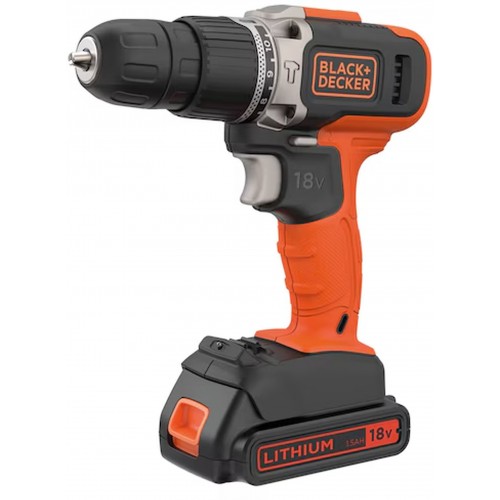 Black & Decker BCD003C1-QW Schlagbohrmaschine (45Nm/18V/1x1,5Ah) Black & Decker BCD003C1-QW Schlagbohrmaschine (45Nm/18V/1x1,5Ah)