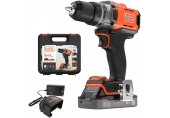 Black & Decker BCD382D1XK-QW Akku-Bohrschrauber (45Nm/18V/1x2,0Ah), Koffer