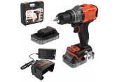 Black & Decker BCD383D2XK-QW Akku-Schlagbohrschrauber (45Nm/18V/2x2,0Ah), Koffer