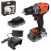 Black & Decker BCD383D2XK-QW Akku-Schlagbohrschrauber (45Nm/18V/2x2,0Ah), Koffer