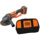Black & Decker BCG720M1-QW Akku Winkelschleifer (125mm/18V/1x4,0Ah), Tasche