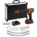 Black & Decker BDCHD18BAFC-QW Akku-Schlagbohrschrauber (40Nm/18V/2x1,5Ah), Koffer +Zubehör