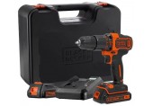 Black & Decker BDCHD18K1B2-QW Akku-Schlagbohrschrauber (40Nm/18V/2x2,0Ah), Koffer