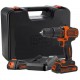 Black & Decker BDCHD18K1B2-QW Akku-Schlagbohrschrauber (40Nm/18V/2x2,0Ah), Koffer