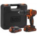 Black & Decker BDCHD18KB-QW Akku-Schlagbohrschrauber (40Nm/18V/2x1,5Ah), Koffer