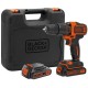 Black & Decker BDCHD18KB-QW Akku-Schlagbohrschrauber (40Nm/18V/2x1,5Ah), Koffer