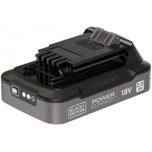 Black & Decker BDL2018S-XJ Akku Li-Ion (18V/2,0Ah) mit Ladezustandsanzeige