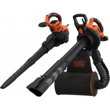 Black & Decker BEBLV300-QS Elektrischer Laubsauger 3in1 (3000W/72L)