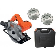Black & Decker CS1250LKA-QS Handkreissäge (190mm/1250W), 2x Sägeblatt und Koffer
