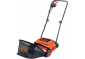 Black & Decker GD300-QS Elektro Rasenlüfter 3in1 Lüften, Rechen, Kehren (30cm/600W)