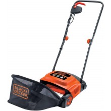 Black & Decker GD300-QS Elektro Rasenlüfter 3in1 Lüften, Rechen, Kehren (30cm/600W)
