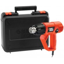 Black & Decker KX2001K-QS Heißluftgebläse (2000W/50-450/90-600°C), Koffer