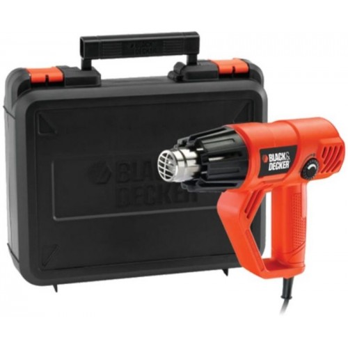 Black & Decker KX2001K-QS Heißluftgebläse (2000W/50-450/90-600°C), Koffer