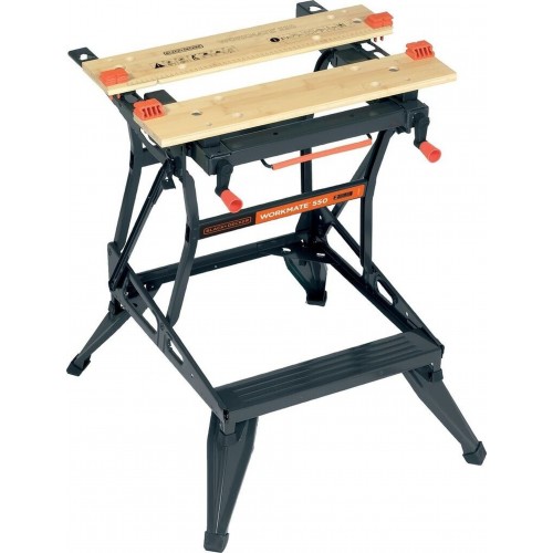 Black & Decker WM550-XJ Werkbank mit 2 einstellbaren Arbeitshöhen (250kg/610x250mm)