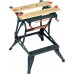 Black & Decker WM550-XJ Werkbank mit 2 einstellbaren Arbeitshöhen (250kg/610x250mm)