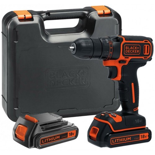 BLACK & DECKER BDCDC18K1B Akkuschrauber Bohrschrauber 18V 1.5Ah + Akku & Ladegerät