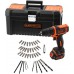 BLACK & DECKER BDCDD121KA Akku-Bohrschrauber 10.8V, mit 40tlg. Zubehör